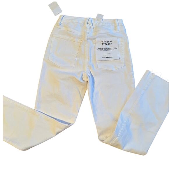Good American Good Legs Straight Jeans NWT - Picture 7 of 8